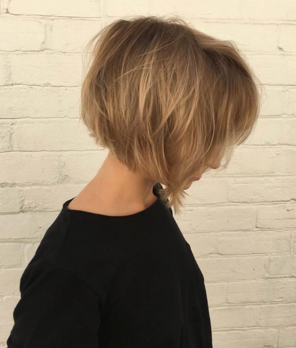 Precision textured blonde bob