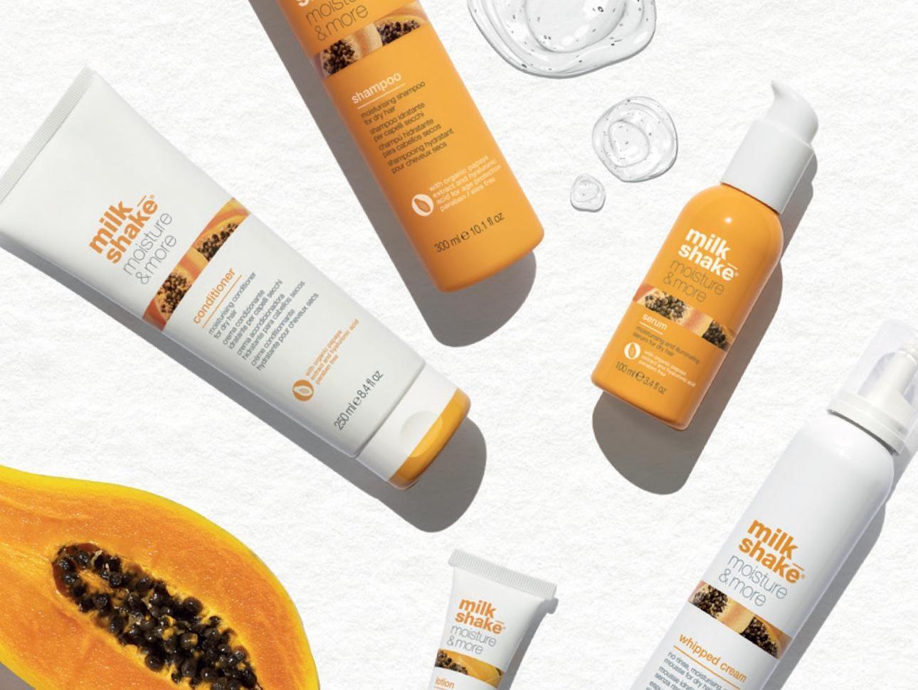 Milk Shake Moisture and More shampoo, conditioner and treatments